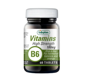 Lifeplan Vitamin B6 Pyridoxine 100mg 60’s Tablets